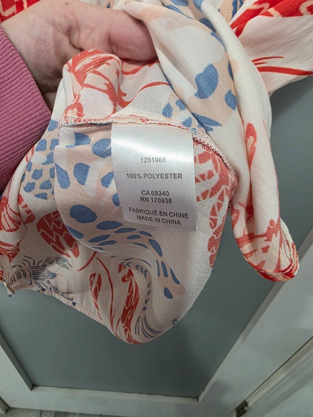Maison d’Amelie Lobster Print Button Up Blouse Women’s Medium Sleeveless - Picture 4 of 5